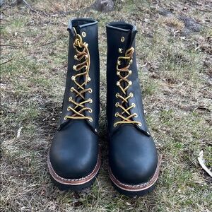 Georgia Oil Resistant Leather Logger Lace-Up Boots